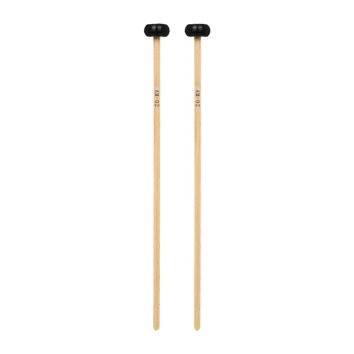 Maxbell 2 Pieces Glockenspiel Mallet Xylophone Mallet for Players Percussion Marimba black