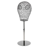 Maxbell Suede Cork Mannequin Head Hat Rack Cap Wig Holder Display Stand Model Set