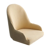 1pc Wing Back Dining Chair Cover Reusable Protector Seat Covers for Decor beige