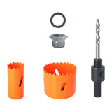 Maxbell Wood Door Lock Hole Saws and Arbor Set Versatile Simple Assembly Accessories Style A