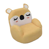 Maxbell 2in1 Kids Cartoon Sofa Bed, Soft Plush, Solid Wood, Safe & Space-Saving Yellow Koala Basic