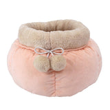 Maxbell Maxbell Pocket Shape Cat Bed Soft Cozy Cute Kitten Nest for Pets Supplies Pink Large