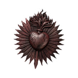 Maxbell Sacred Heart Resin Wall Decoration Wall Art Work for Housewarming Sacraments Brown