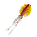 Maxbell Maxbell Squid Lure Long 15cm Trolling Lure Soft Lure for Salmon Saltwater Bass Orange