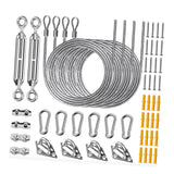 Maxbell Shade Hardware Kit for Square and Rectangle Sun for Backpacking Patio 52pcs
