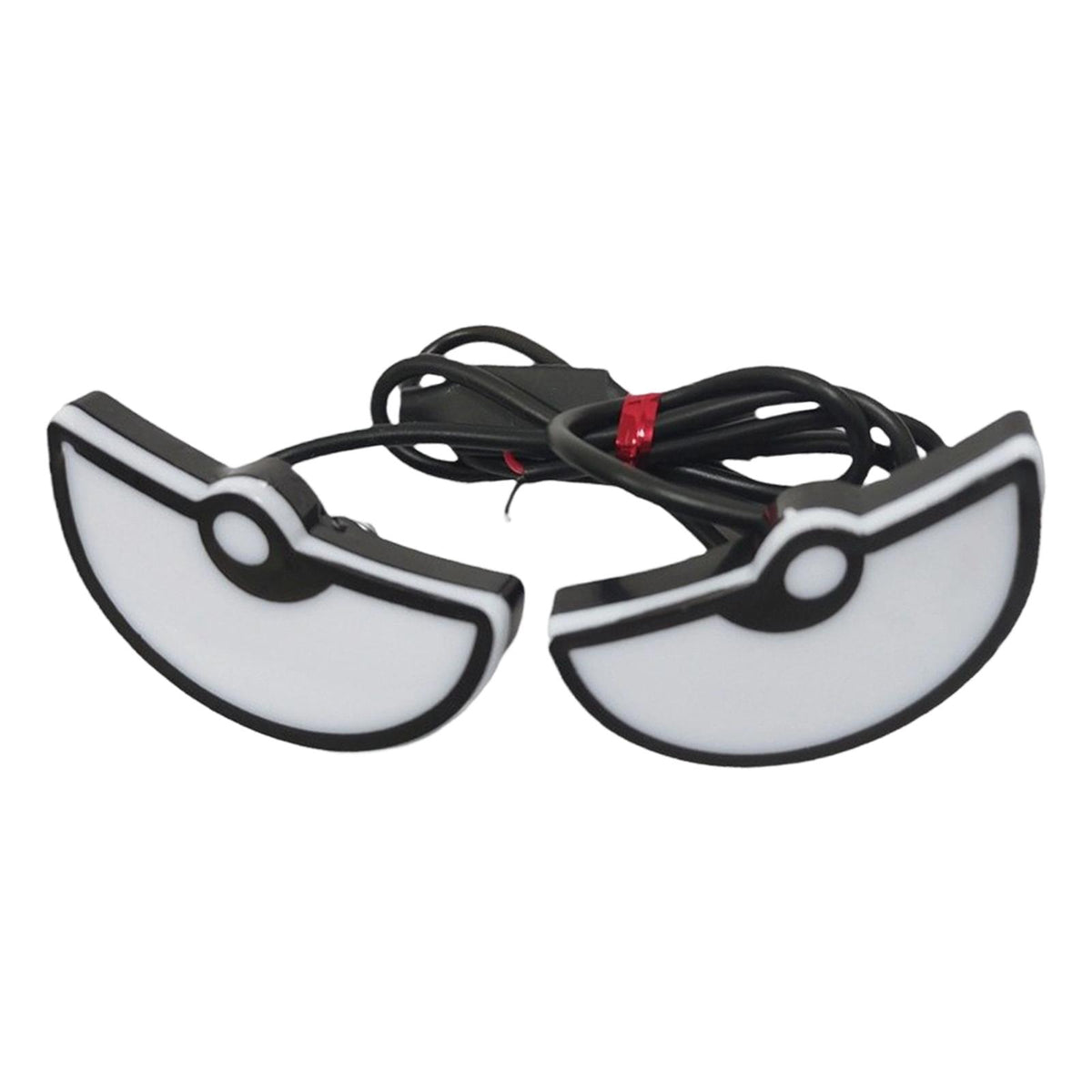 Maxbell Motorcycle Decorative License Plate Light Accessory Stylish Versatile 2400LM Half Circle Red