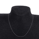 Maxbell Women 925 Sterling Silver White Gold Plated Flash Bead Chain Neckalce 16inch - Aladdin Shoppers