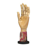 Maxbell Maxbell Wooden Jewellery Glasses Hand Display Stand with Flannel Short-Flower3