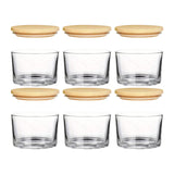 Maxbell 6x Thick Candle Jars for Making Candles for Home DIY Clear Glass Candle Jars