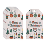 Maxbell 100Pcs Package Tags Cards Gift Tags for Celebration Xmas Tree Party Supplies Style A