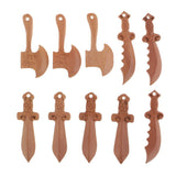 10 Pieces Peach Wood Carved Crafts Beads Pendants Jewelry Findings DIY Accessory - Aladdin Shoppers