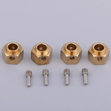 Maxbell 4 Pieces Hex Wheel Hubs Hexagonal Adapter for Traxxas TRX4 RC Crawler 8mm - Aladdin Shoppers