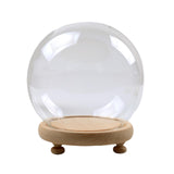 Maxbell Maxbell Display Dome with Base Jar Jewelry Display Decor Tabletop Glass Cloche 10cm