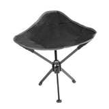 Maxbell Camping Stool Seat Portable Foldable Small Chair for Gardening Concert Beach black