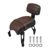 Maxbell Motorcycle Rear Passenger Seat Easily Install Accessories Motorbike Seat Pad Brown