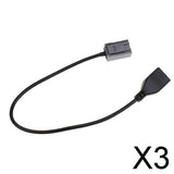 Maxbell 3xUSB Cable Adapter for Honda Civic Jazz Fit CR-V Accord Odyssey Audio