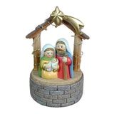 Holy Family Figurine Light up Jesus Christ Statue for Home Decor Xmas Mantle