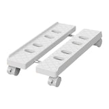Maxbell Computer Host Stand Floor Cart Retractable Movable Host Rack for Home Office White