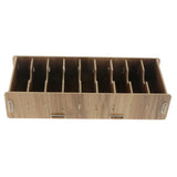 12x9 Dividers Name Card Wooden business card case office desktop Cherry wood