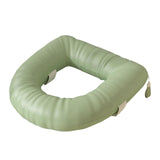 Maxbell Toilet Seat Riser Thicken Comfortable Flexible Toilet Seat Cover for Seniors Light Green