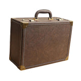 Barber Carrying Case Travel Barber Suitcase Sturdy Portable for Hairdressers Brown