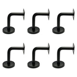 Maxbell 6Pcs Stainless Steel Handrail Brackets for Home Corridors Indoor/Outdoor Use 6cmx6cmx5cm Fixed Flat Plate