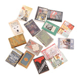Maxbell 16 Pieces Miniatures Dollhouse Books for Sewing Room Dining Room Living Room