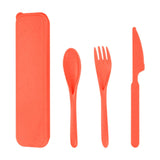 Maxbell Camping Cutlery Set Utensils for Family Gatherings Barbecue Kitchen Supplies red