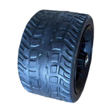 Maxbell PVC Solid Wheel for Garden Utility Carts Replace Parts Versatile 360° Swivel Black 17x10cm