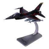 Maxbell 1/100 Alloy F16D Plane Model Airplane Model Fighter Aircraft for Bar Bedroom
