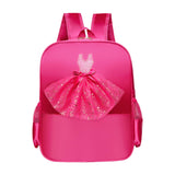 Maxbell Ballet Dance Backpack Casual Cute Dance Shoe Bag for Gymnastics Gift Dancing red lace