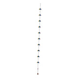 Maxbell 9.6ft Iron Outside Rain Chain with 10x Rainbow Parachute Links for Roof Edge