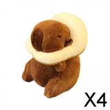Maxbell 4xCapybara Plush Toy Keychain Funny Car Keychain for Family Girls Boys Friends Style B