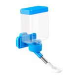 Maxbell Bird Waterer Cage Mounted Bird Cage Feeder for Pet Parrot Parakeet Lovebirds Blue