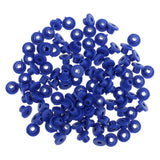 Maxbell 100pcs Blue Rubber Grommets Nipples Set For Tattoo Machine Needles Supplies