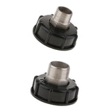 Maxbell 1000L IBC Water Tote Tank Adapter Hose Cap 60mm 1Inch Outside/6 Extra Thread