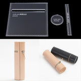 Leather Handcraft Unisex Brush Pot Pen Pencil Ruler Holder Pouch Case Cosmetic Makeup Brush Travel Bag Handbag Acrylic Stencil Templates Patterns - Aladdin Shoppers