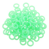 Maxbell 100 Pieces Tent Stake Rings Tent Nail Rings for Mountaineering Night Fishing
