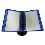 Maxbell Desktop Reference and Display System 360° Rotation for Museums Office Hotels Blue