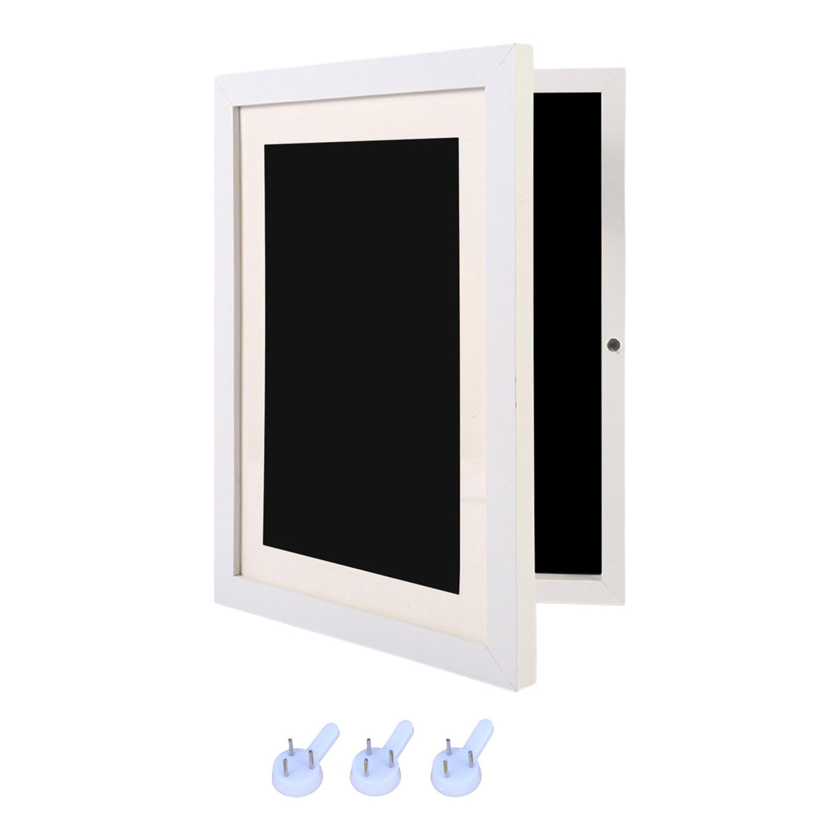 Maxbell Maxbell Kids Art Frames Wood Kids Artwork Frames for 3D Picture Portfolio White