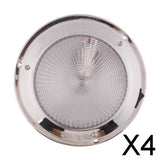 4x138mm Stainless Steel Marine Boat Ceiling Cabin Dome Interior Light 12V