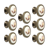 Maxbell 8x Ceramic Cabinet Knobs Closet Door Handles for Bedroom Office Desks Drawer