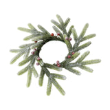 Maxbell Christmas Candle Ring Wreath Xmas Candle Holder Wreath for Tree Wedding Home