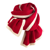 Maxbell Women Scarf Neck Scarf Ladies Scarf Cold Weather 175 cm Soft Gift Knit Scarf Red