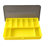 Maxbell Fishing Tackle Box Sturdy Lure Box for Enthusiast Outdoor Fishing Freshwater Yellow