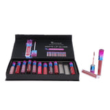 Maxbell 12 Colors 12pcs Gradient Color Tubes Moisturizing Matte Lipstick Set Waterproof Long Lasting
