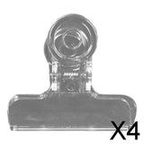 Maxbell 4x4PCS Clear Fly Tying CDC Feather Clip Dubbing Hackle Holding Tools Fly Tying 45mm