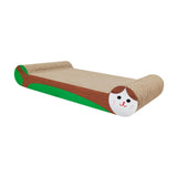 Maxbell Cat Scratchers Cardboard 2 in 1 Pet Bed Cat Scratch Pad for Indoor Cats Play green