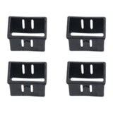 Maxbell 4 Pieces Square Tube Bushings Hollow Sleeve for Exercise Machine Attachments