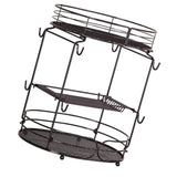 Maxbell Coffee Pod Storage Organizer Container for Home Office Restaurant Countertop Brown